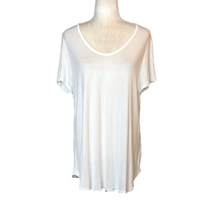 H&M white viscose t-shirt, NWT